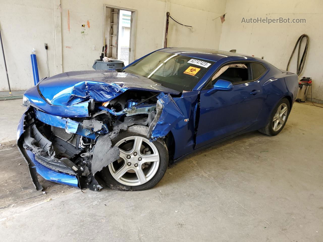 2017 Chevrolet Camaro Lt Blue vin: 1G1FB1RX5H0211628