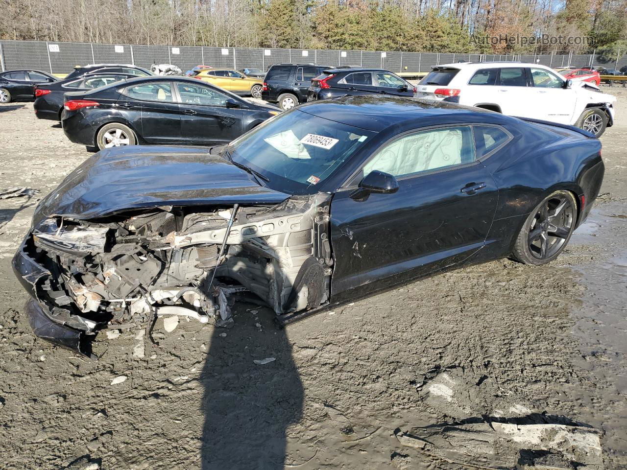 2018 Chevrolet Camaro Lt Black vin: 1G1FB1RX5J0105377