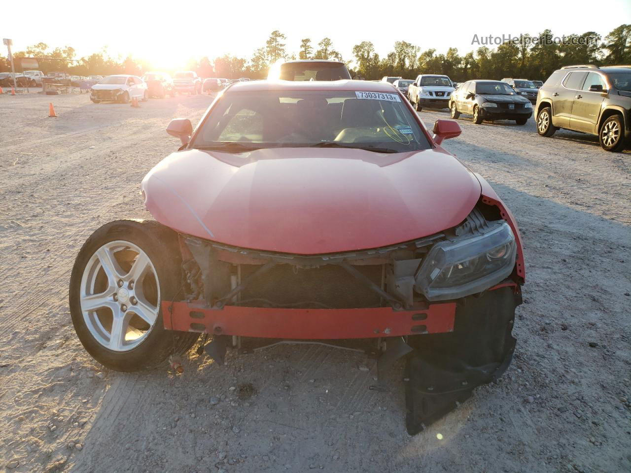 2018 Chevrolet Camaro Lt Red vin: 1G1FB1RX5J0115780