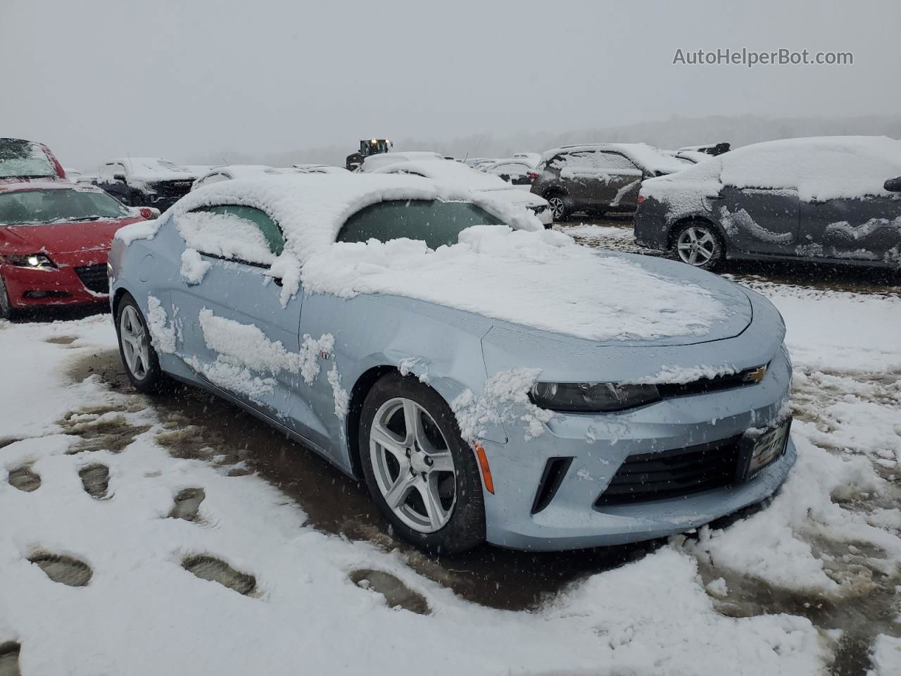 2018 Chevrolet Camaro Lt Blue vin: 1G1FB1RX5J0115858