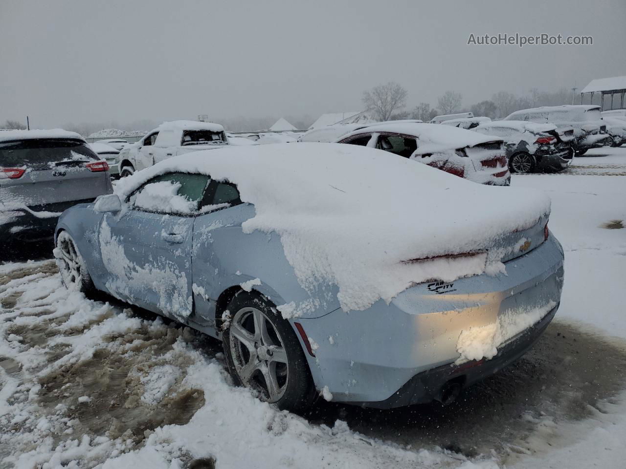 2018 Chevrolet Camaro Lt Blue vin: 1G1FB1RX5J0115858