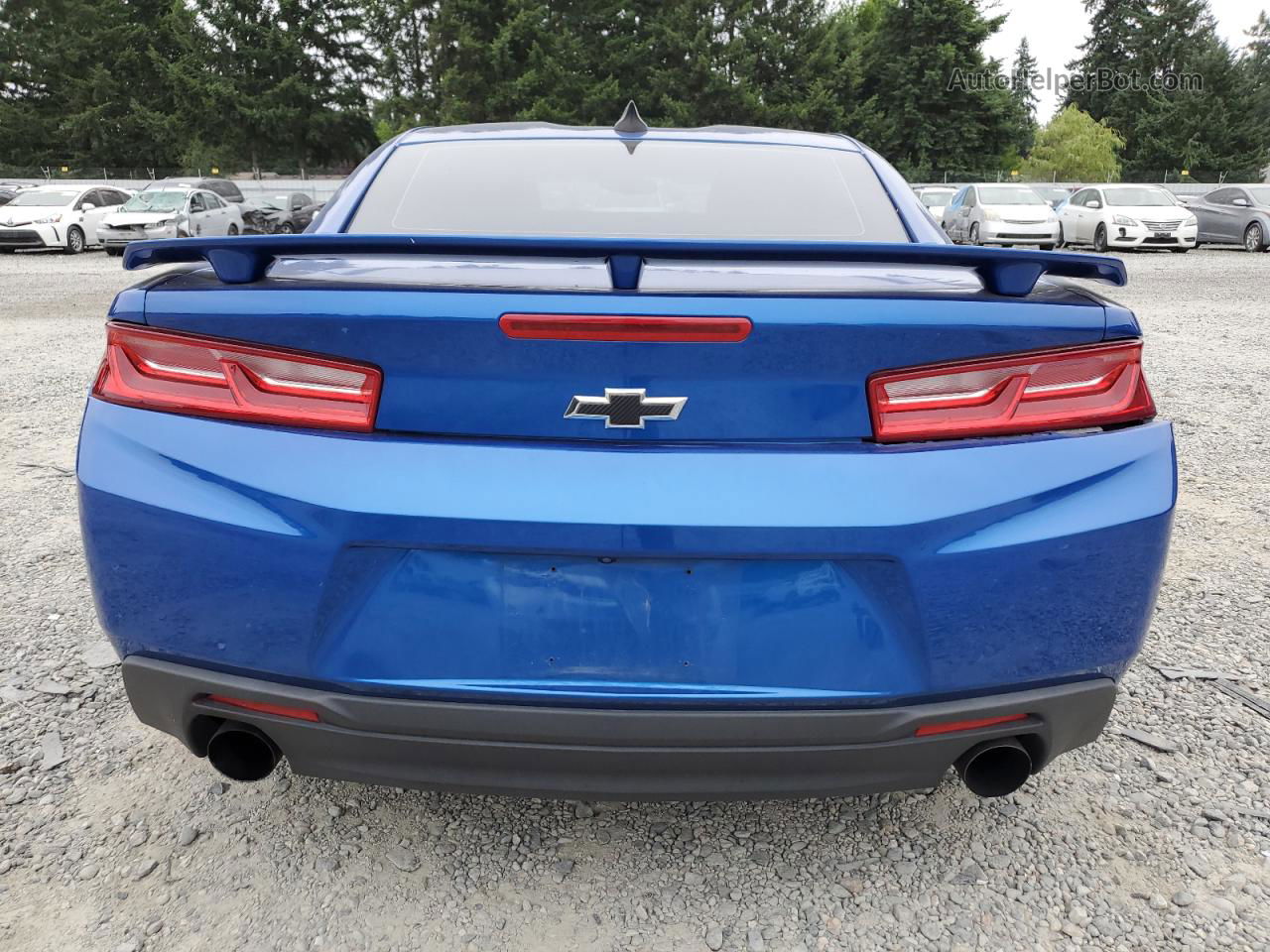 2018 Chevrolet Camaro Lt Blue vin: 1G1FB1RX5J0156412