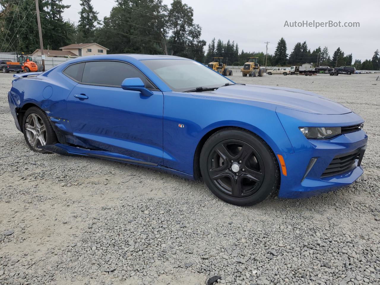 2018 Chevrolet Camaro Lt Blue vin: 1G1FB1RX5J0156412