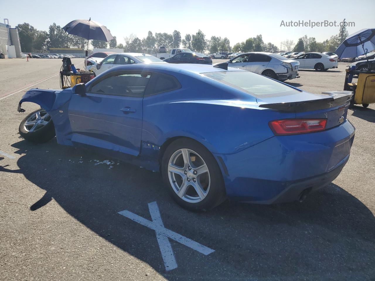 2018 Chevrolet Camaro Lt Blue vin: 1G1FB1RX5J0182380