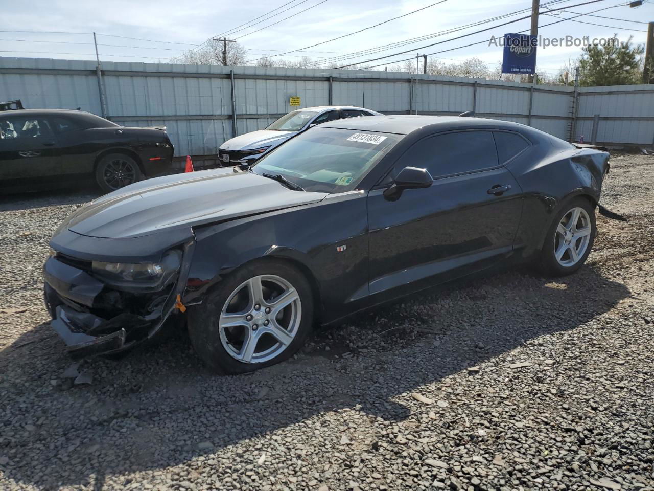 2017 Chevrolet Camaro Lt Black vin: 1G1FB1RX6H0133716