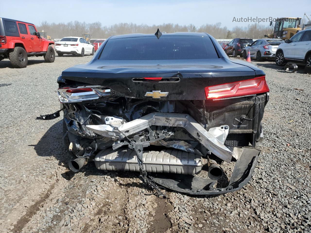 2017 Chevrolet Camaro Lt Black vin: 1G1FB1RX6H0133716