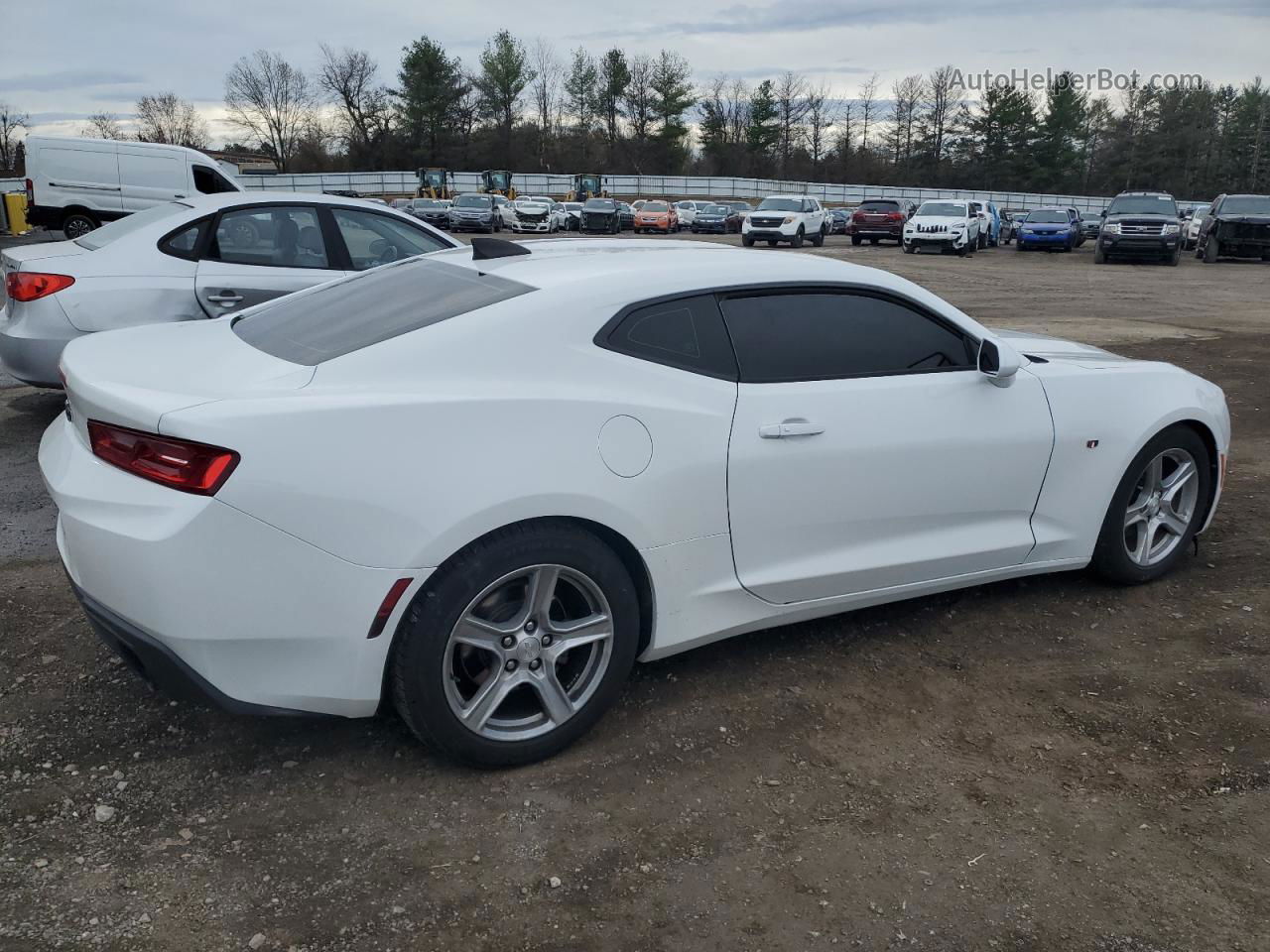 2017 Chevrolet Camaro Lt White vin: 1G1FB1RX6H0158602