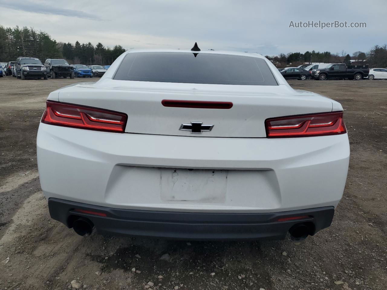 2017 Chevrolet Camaro Lt White vin: 1G1FB1RX6H0158602