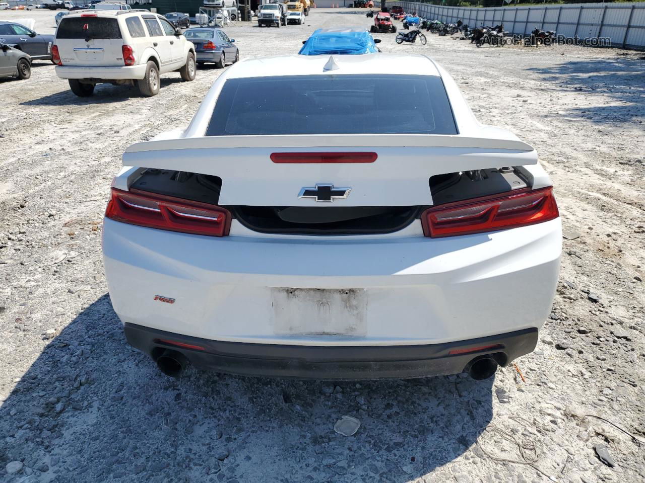 2018 Chevrolet Camaro Lt White vin: 1G1FB1RX6J0106960