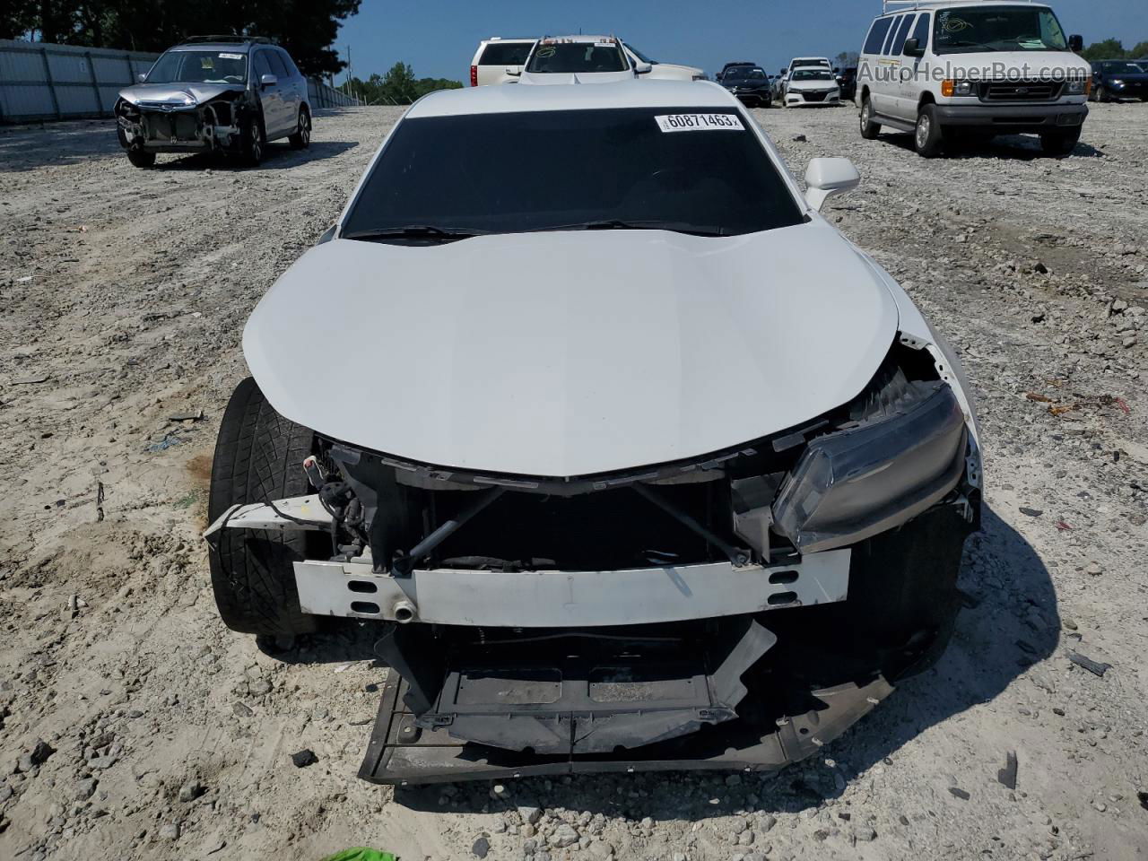 2018 Chevrolet Camaro Lt White vin: 1G1FB1RX6J0106960