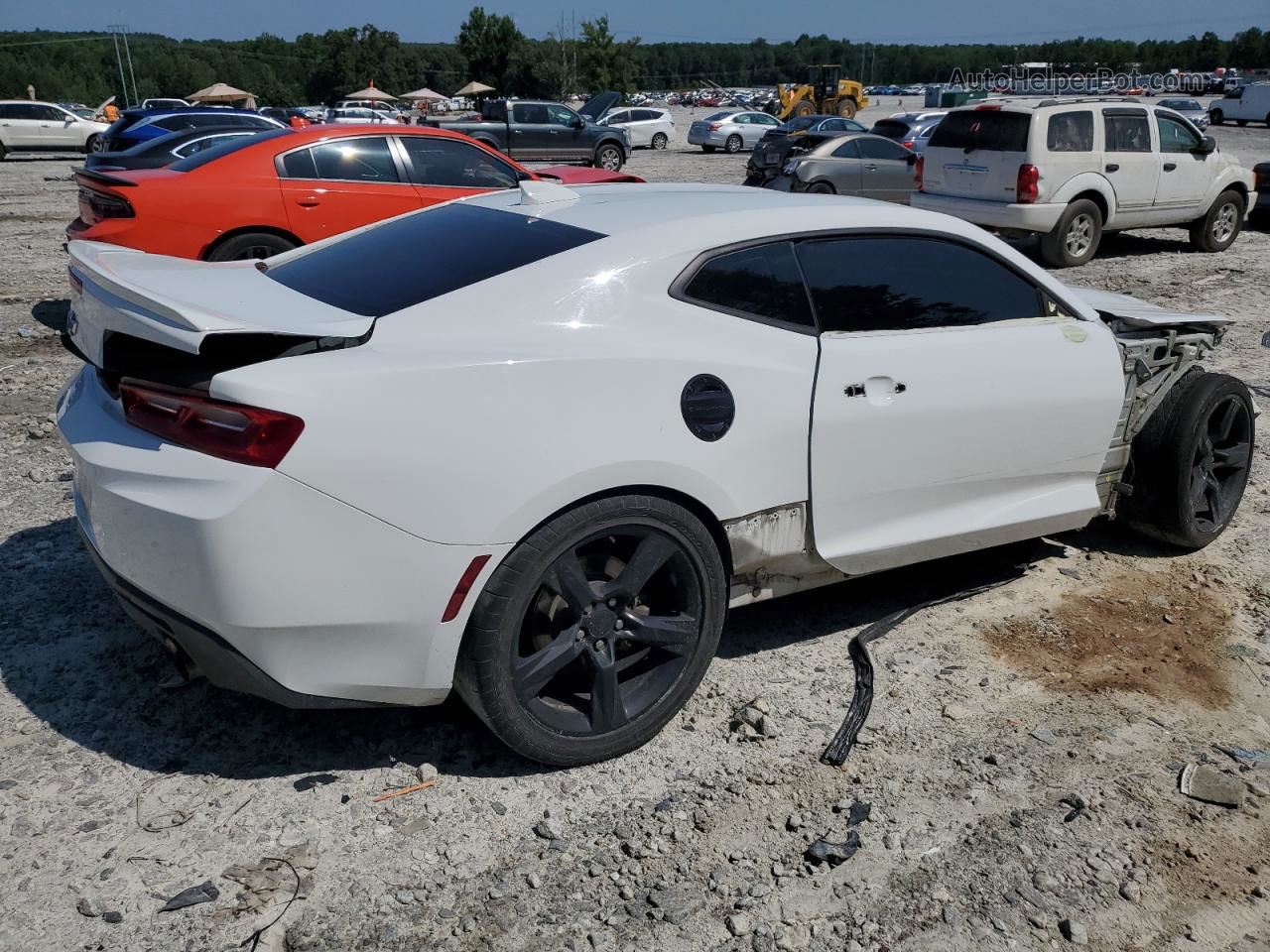 2018 Chevrolet Camaro Lt White vin: 1G1FB1RX6J0106960