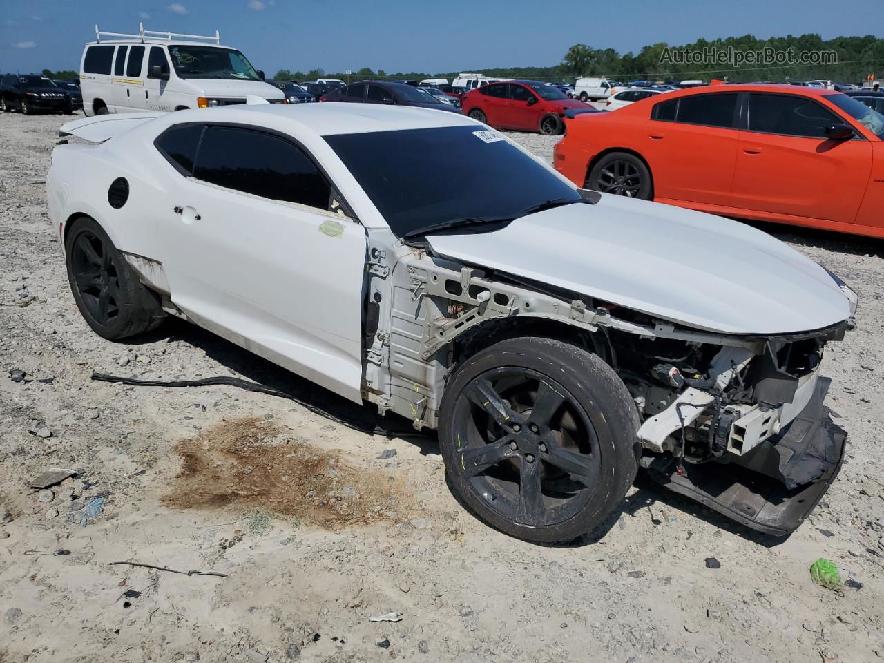 2018 Chevrolet Camaro Lt White vin: 1G1FB1RX6J0106960