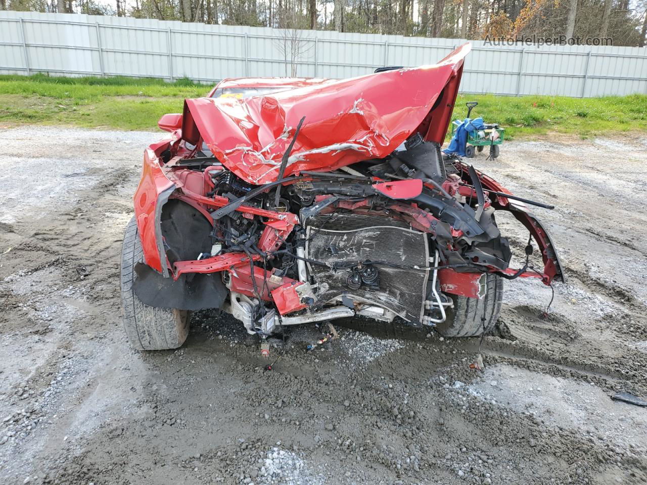 2018 Chevrolet Camaro Lt Red vin: 1G1FB1RX6J0160629