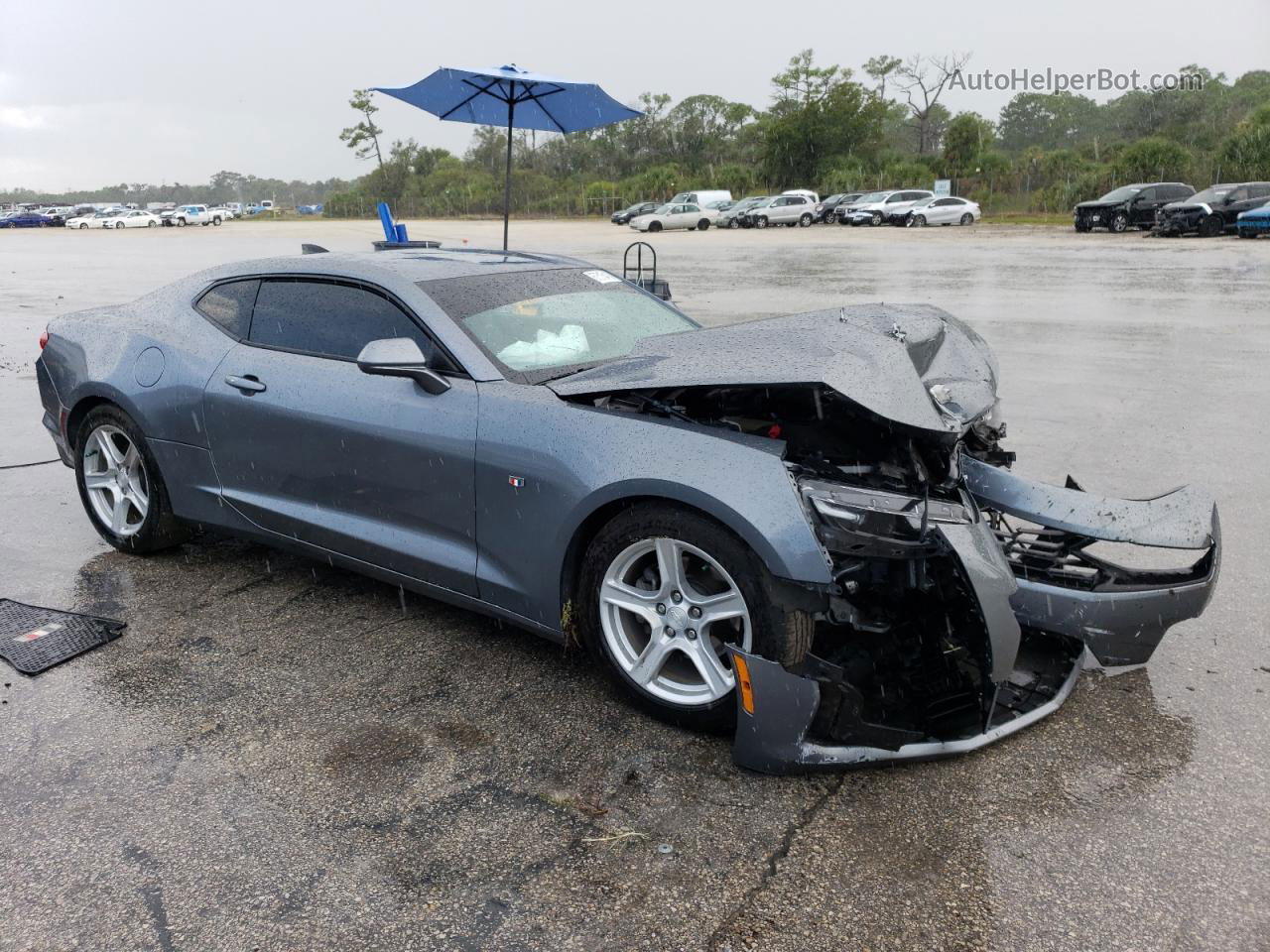 2020 Chevrolet Camaro Ls Gray vin: 1G1FB1RX6L0111014