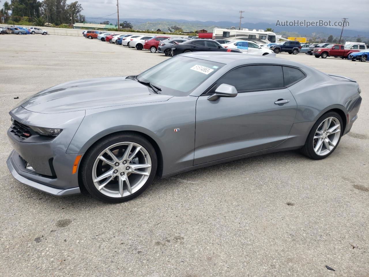 2020 Chevrolet Camaro Ls Gray vin: 1G1FB1RX6L0139251