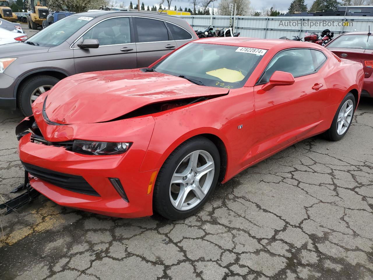 2017 Chevrolet Camaro Lt Red vin: 1G1FB1RX7H0121767