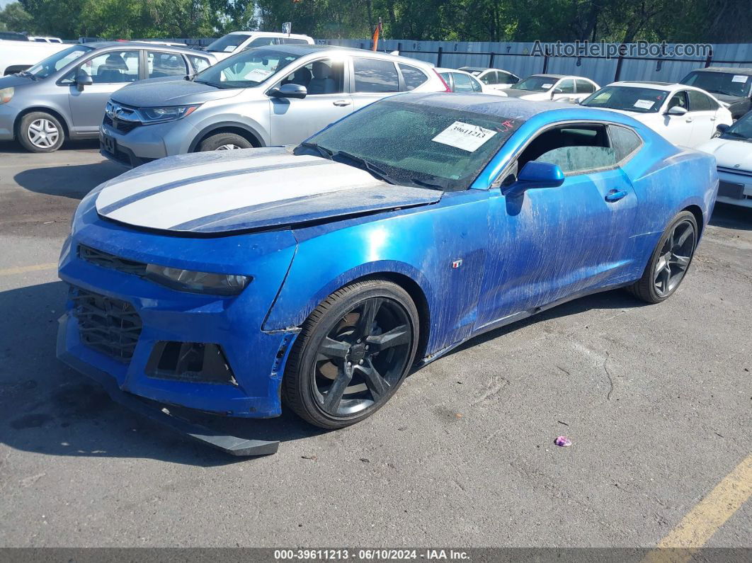 2017 Chevrolet Camaro 1lt Blue vin: 1G1FB1RX7H0150587