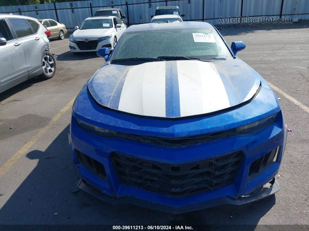 2017 Chevrolet Camaro 1lt Blue vin: 1G1FB1RX7H0150587