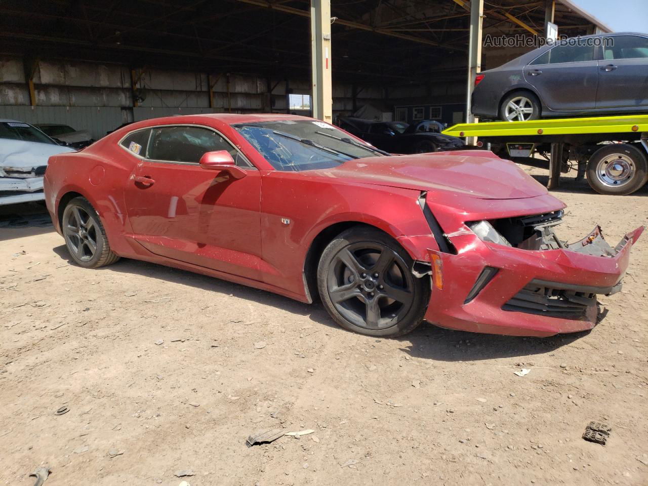 2018 Chevrolet Camaro Lt Red vin: 1G1FB1RX7J0139076