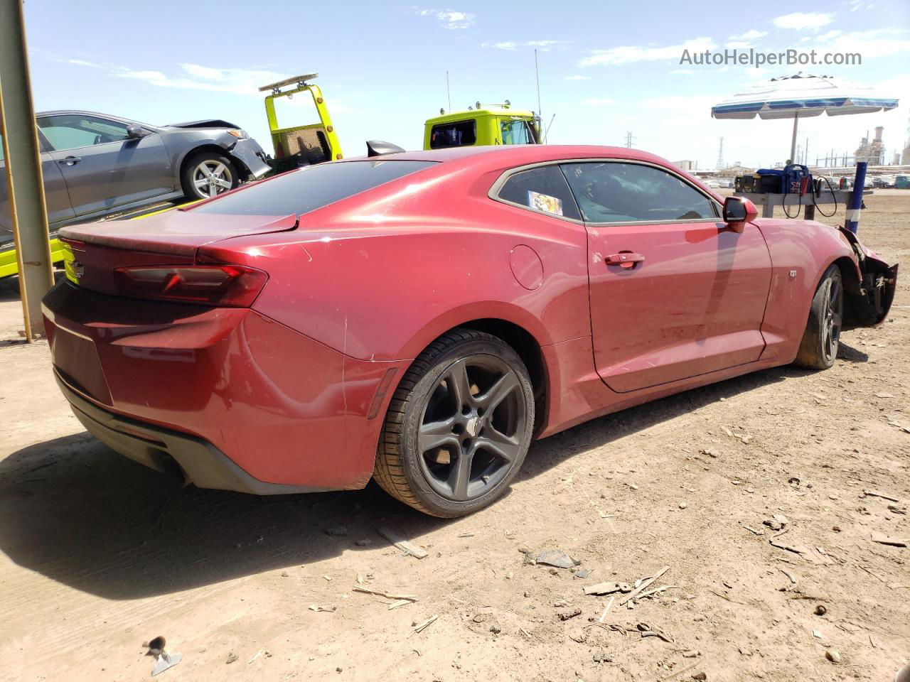 2018 Chevrolet Camaro Lt Red vin: 1G1FB1RX7J0139076