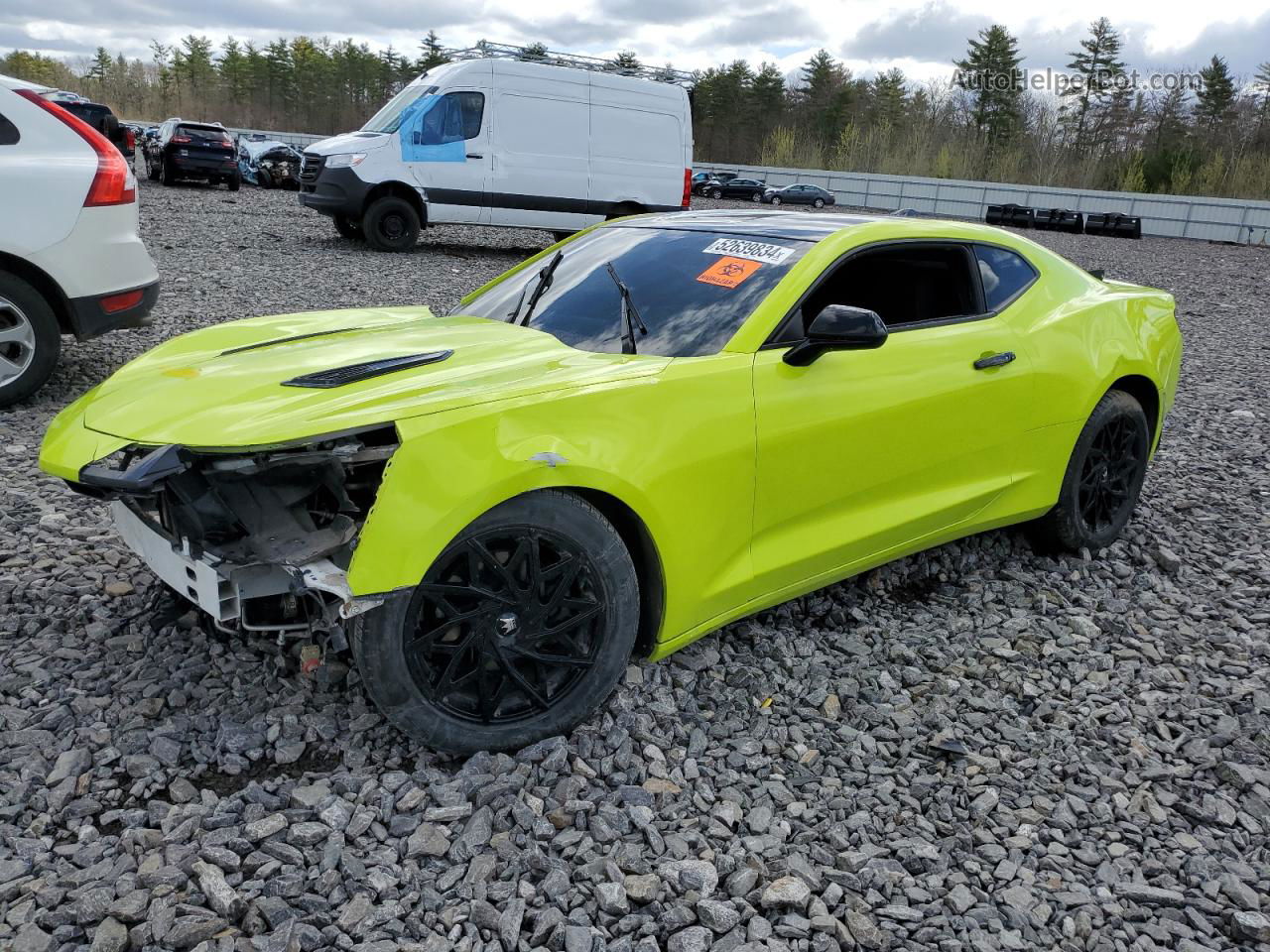 2018 Chevrolet Camaro Lt Green vin: 1G1FB1RX7J0173096