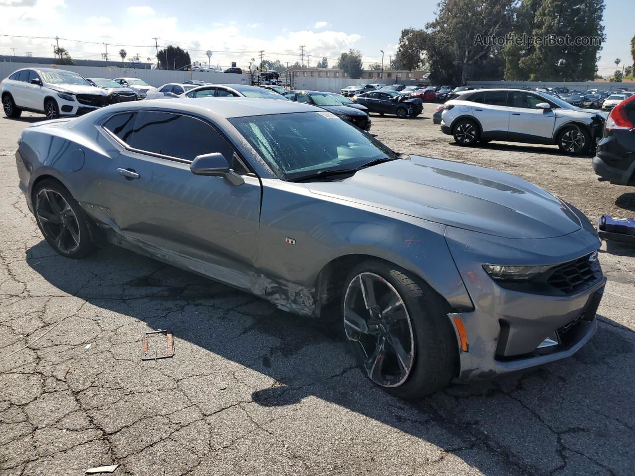 2020 Chevrolet Camaro Ls Gray vin: 1G1FB1RX7L0130512