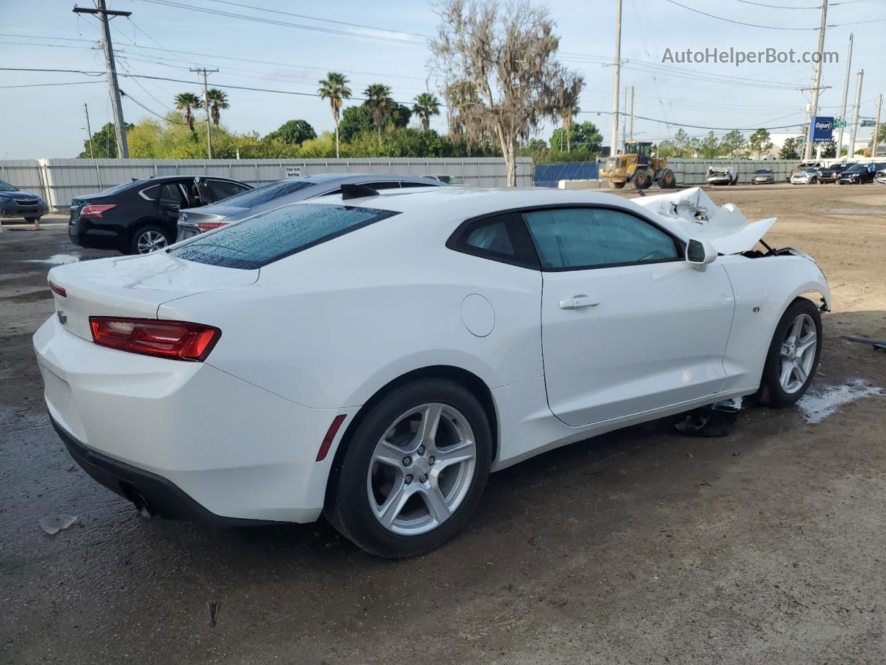 2017 Chevrolet Camaro Lt White vin: 1G1FB1RX8H0117825