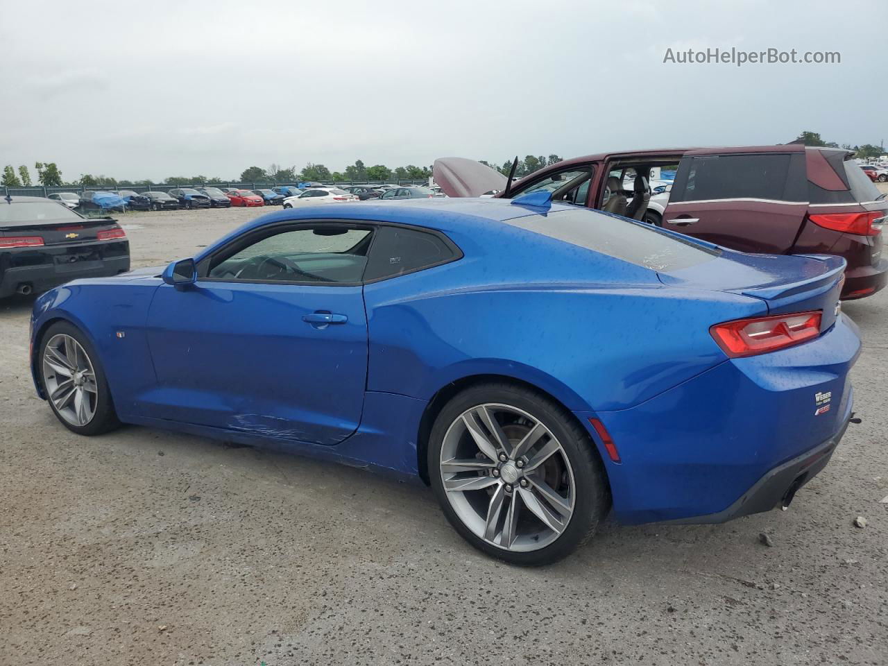 2017 Chevrolet Camaro Lt Blue vin: 1G1FB1RX8H0121079