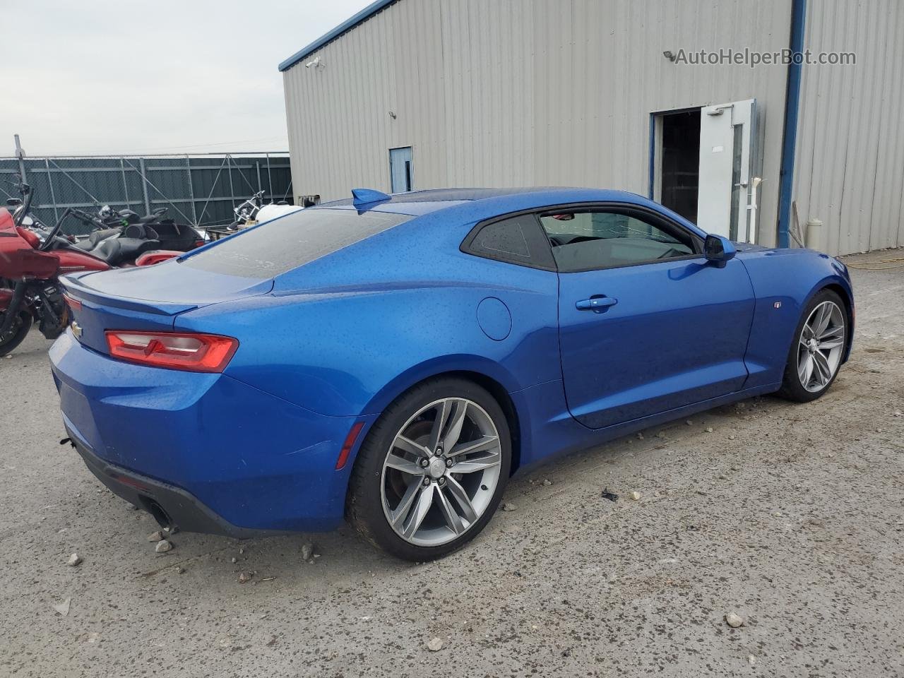 2017 Chevrolet Camaro Lt Blue vin: 1G1FB1RX8H0121079