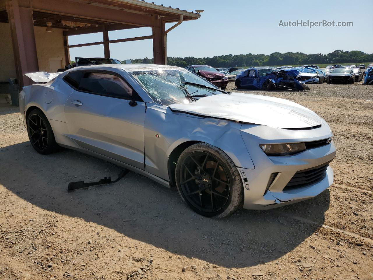 2018 Chevrolet Camaro Lt Серебряный vin: 1G1FB1RX8J0189629