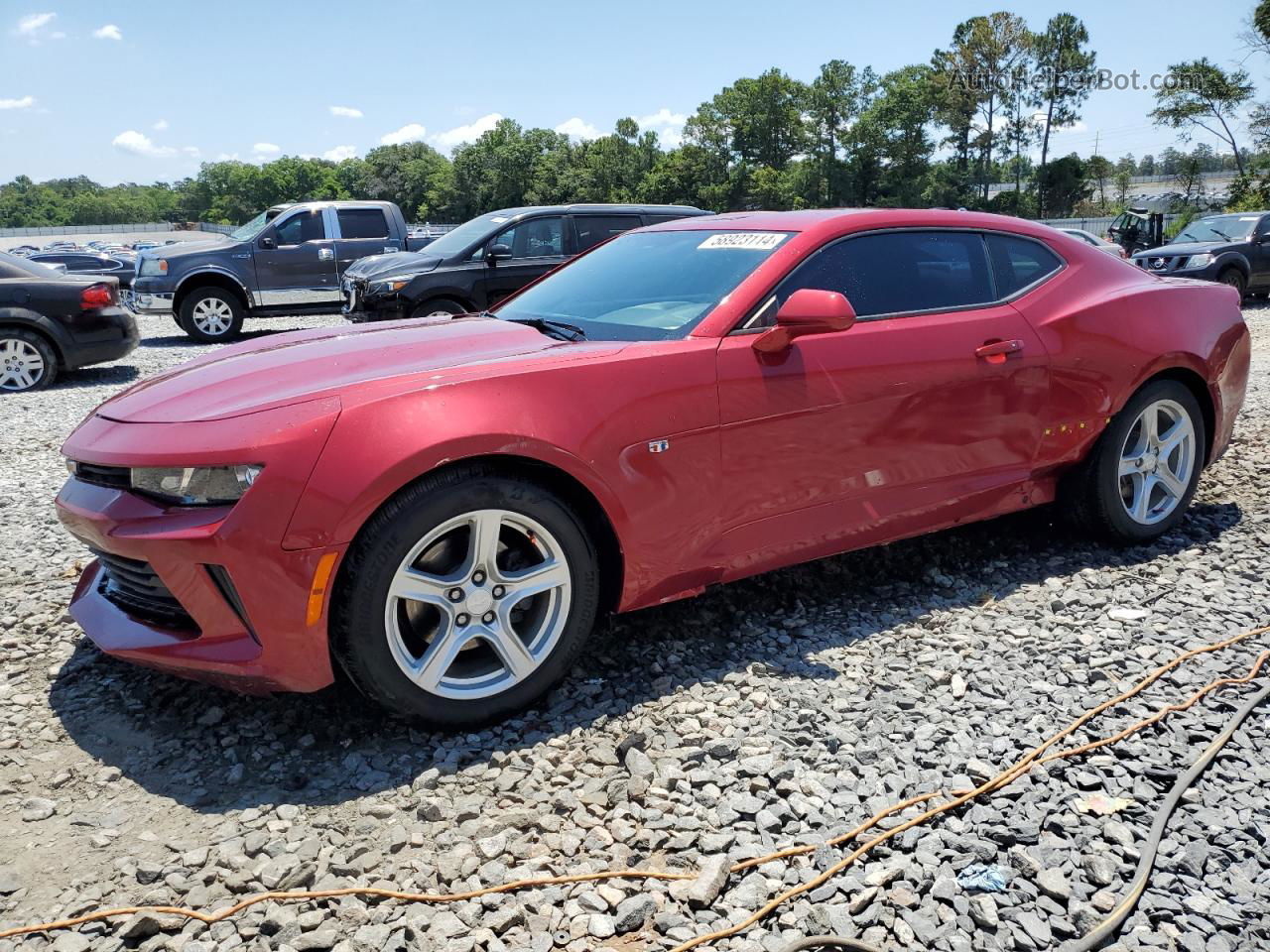 2018 Chevrolet Camaro Lt Red vin: 1G1FB1RX8J0191459