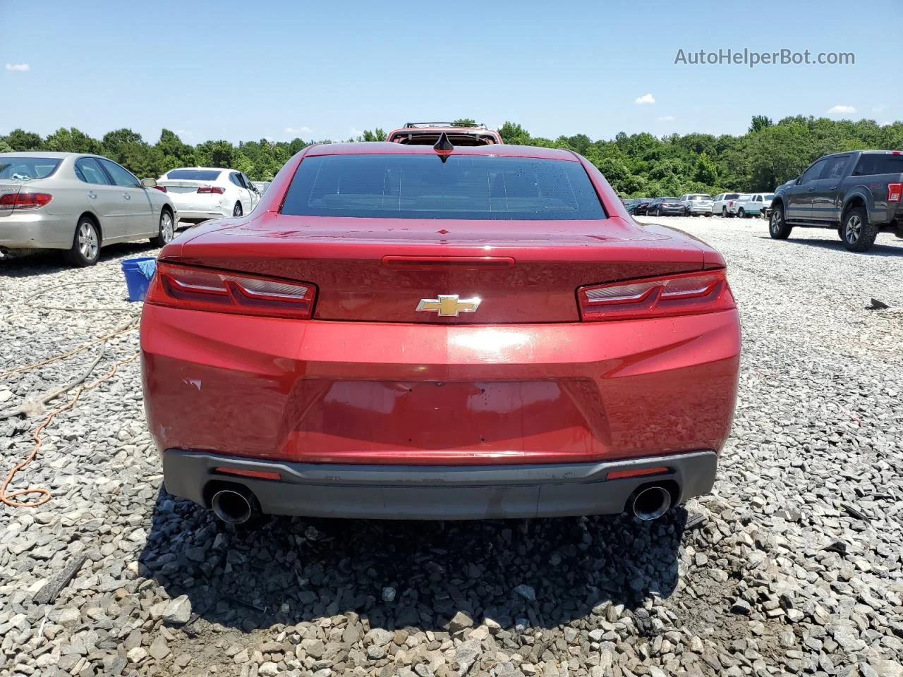 2018 Chevrolet Camaro Lt Red vin: 1G1FB1RX8J0191459