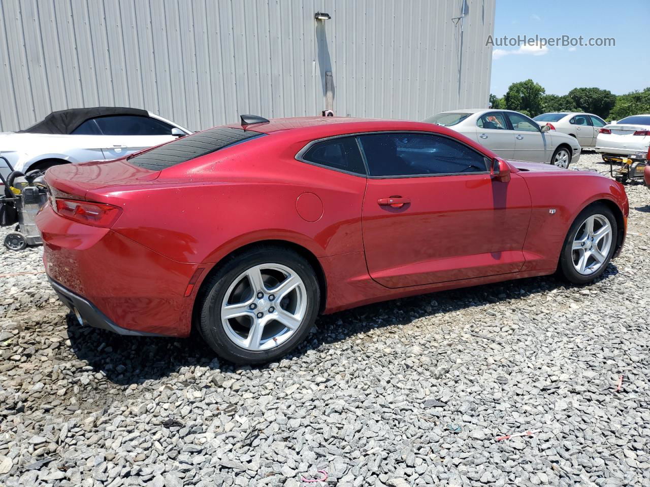 2018 Chevrolet Camaro Lt Red vin: 1G1FB1RX8J0191459