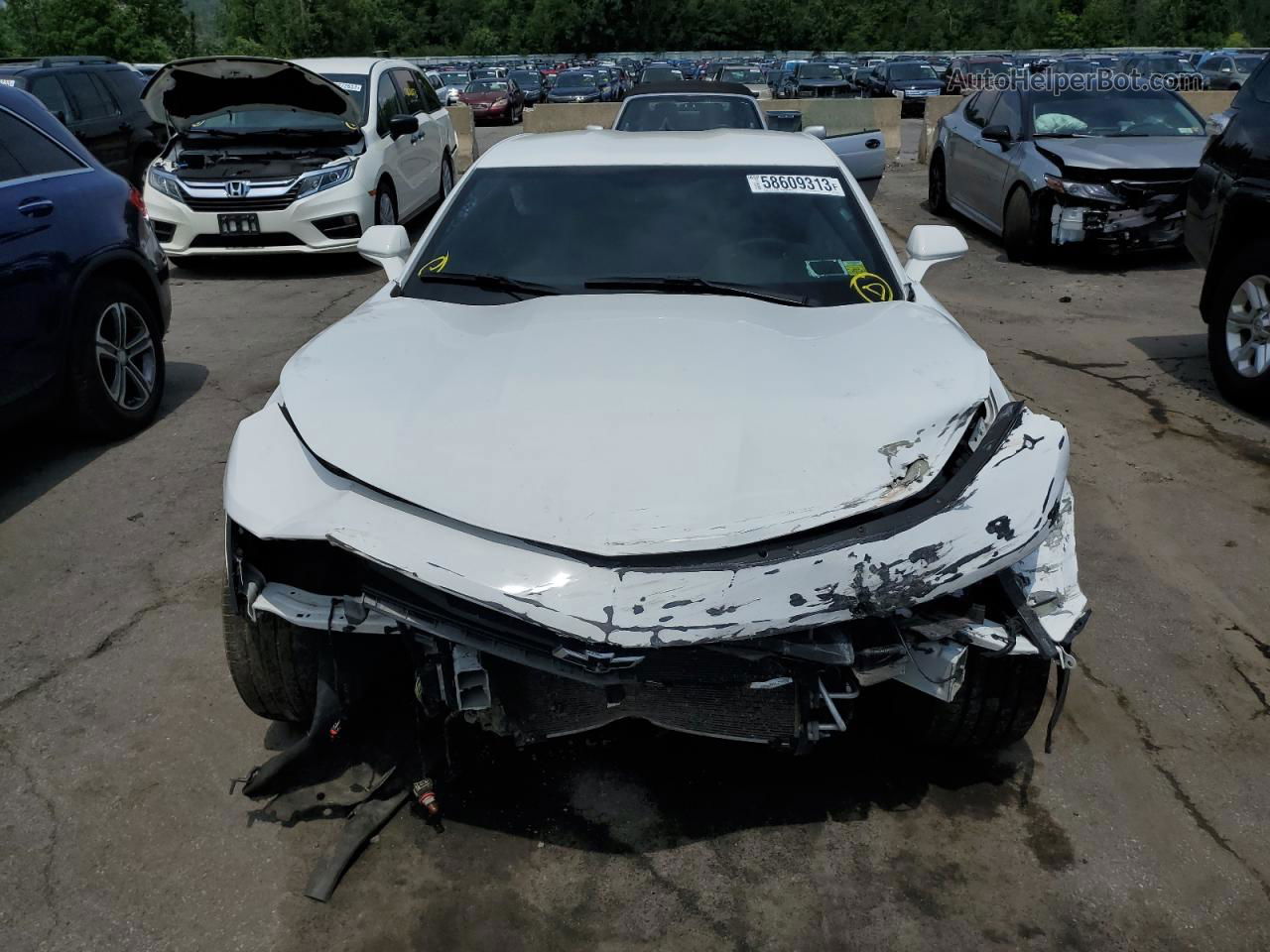 2017 Chevrolet Camaro Lt White vin: 1G1FB1RX9H0122046