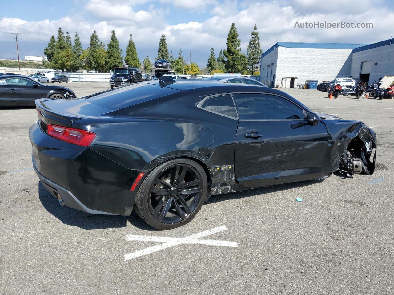 2018 Chevrolet Camaro Lt Black vin: 1G1FB1RX9J0186576