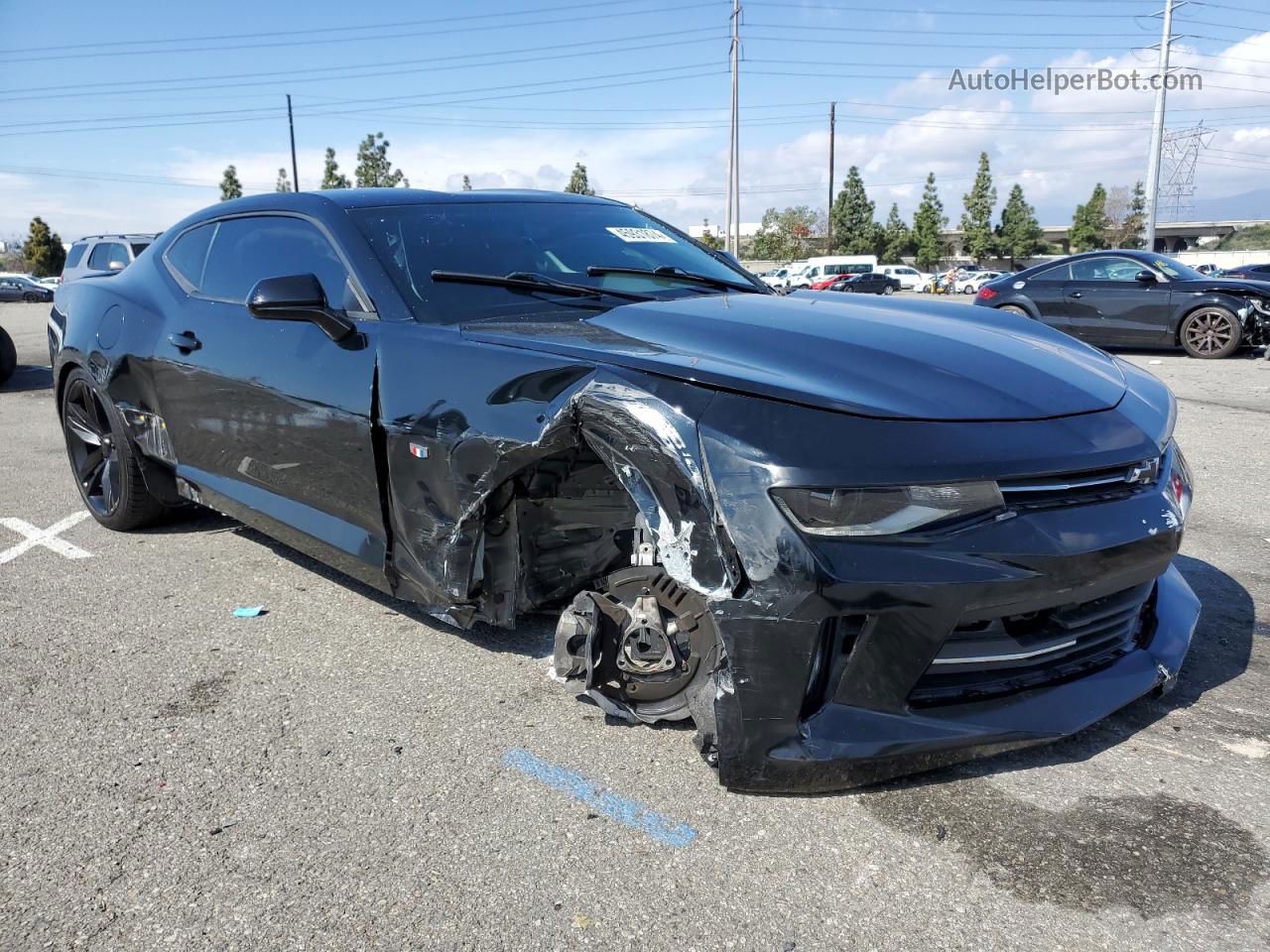 2018 Chevrolet Camaro Lt Black vin: 1G1FB1RX9J0186576