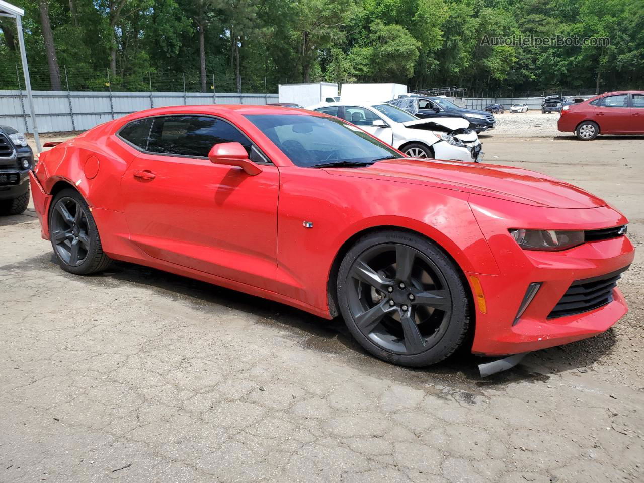 2017 Chevrolet Camaro Lt Red vin: 1G1FB1RXXH0126882