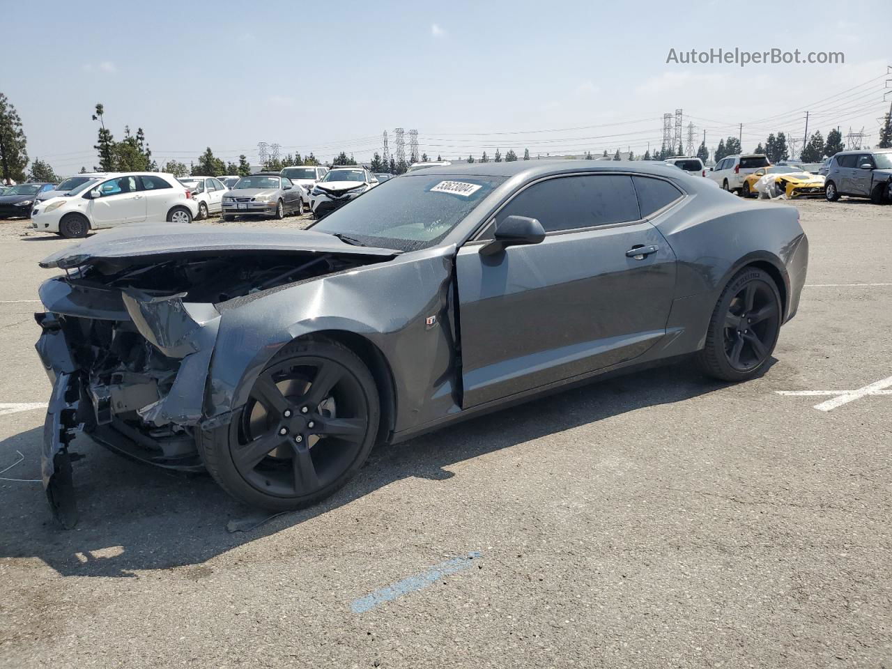 2018 Chevrolet Camaro Lt Charcoal vin: 1G1FB1RXXJ0155420