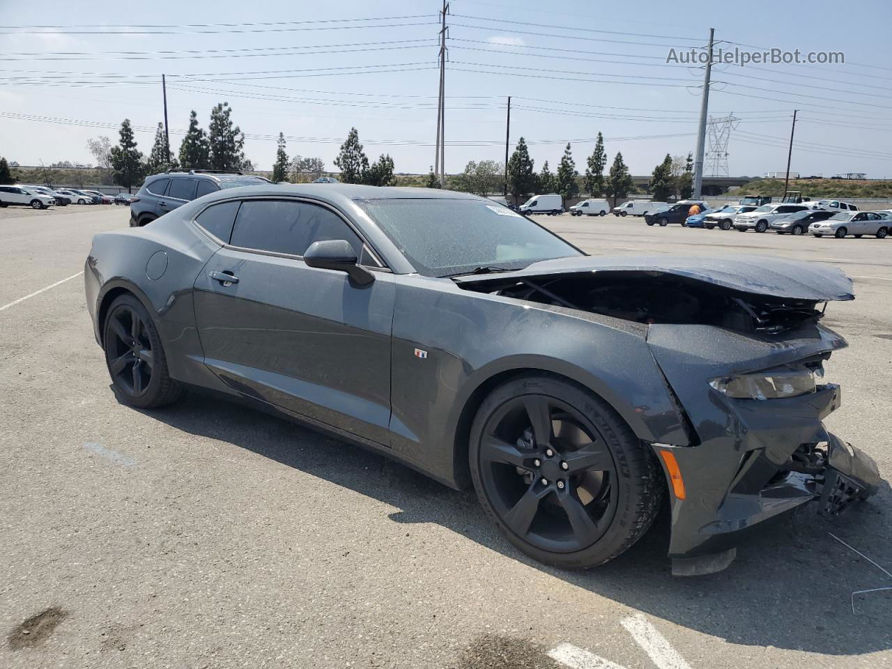 2018 Chevrolet Camaro Lt Charcoal vin: 1G1FB1RXXJ0155420