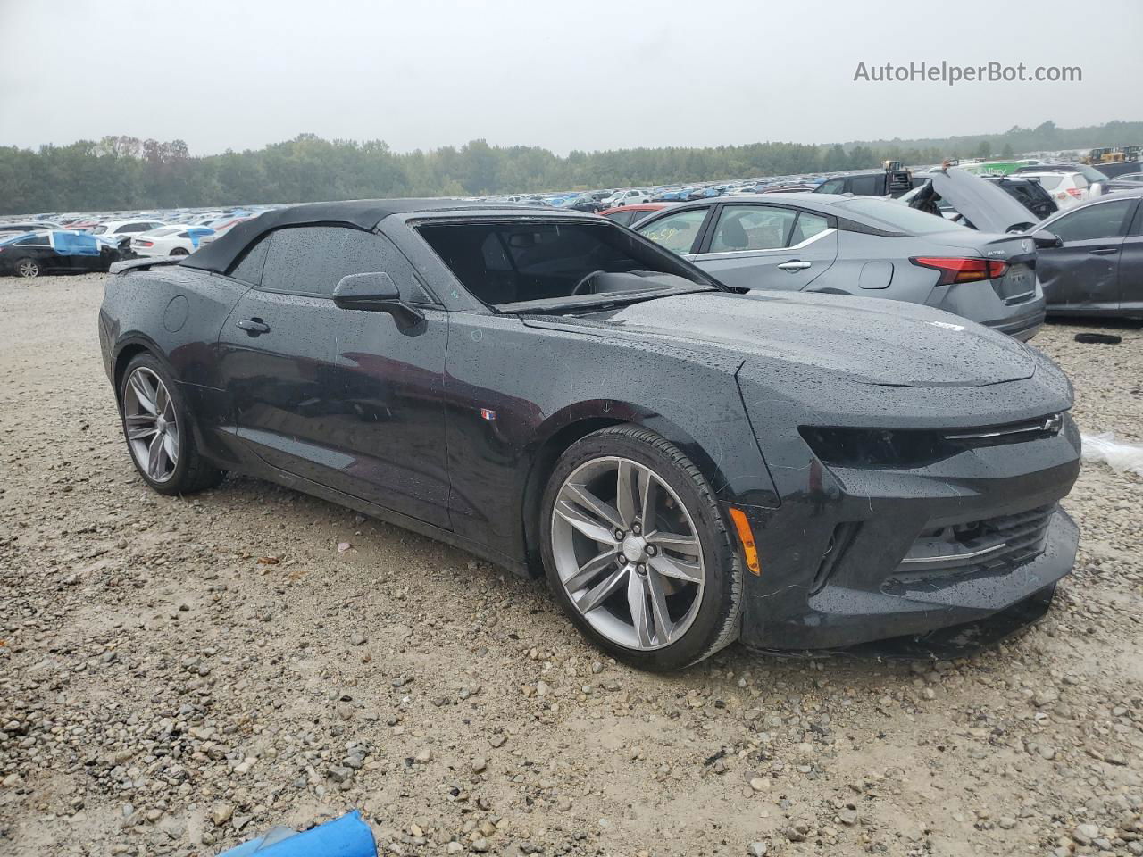 2018 Chevrolet Camaro Lt Black vin: 1G1FB3DS0J0131070