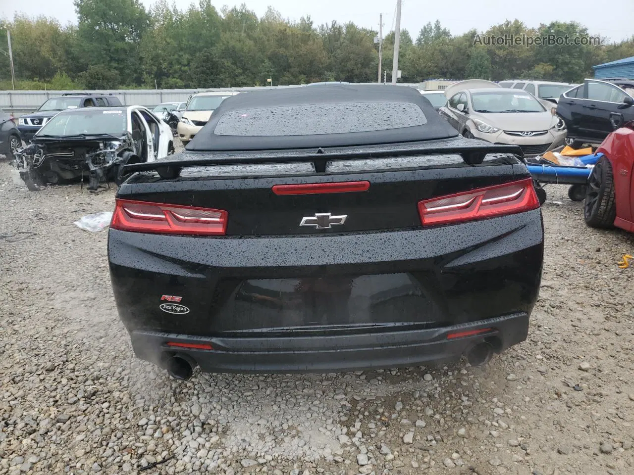 2018 Chevrolet Camaro Lt Black vin: 1G1FB3DS0J0131070