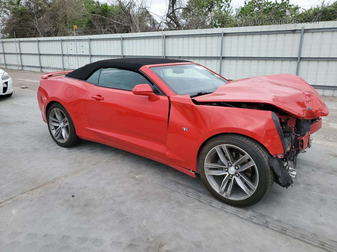 2018 Chevrolet Camaro Lt Red vin: 1G1FB3DS0J0150007