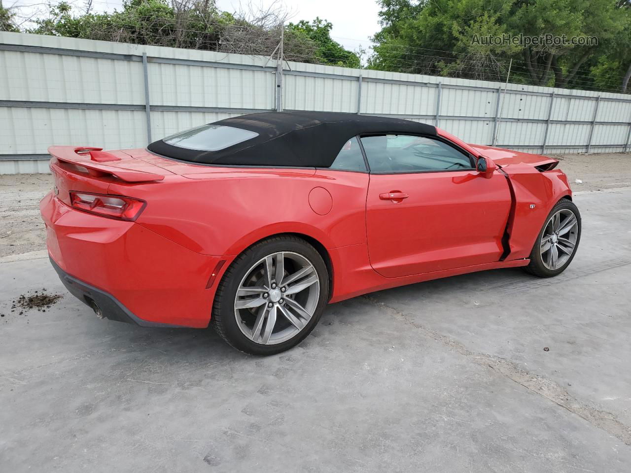 2018 Chevrolet Camaro Lt Red vin: 1G1FB3DS0J0150007