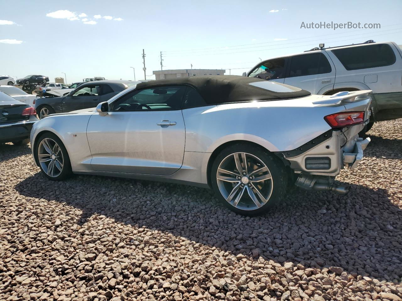 2017 Chevrolet Camaro Lt Silver vin: 1G1FB3DS1H0132044