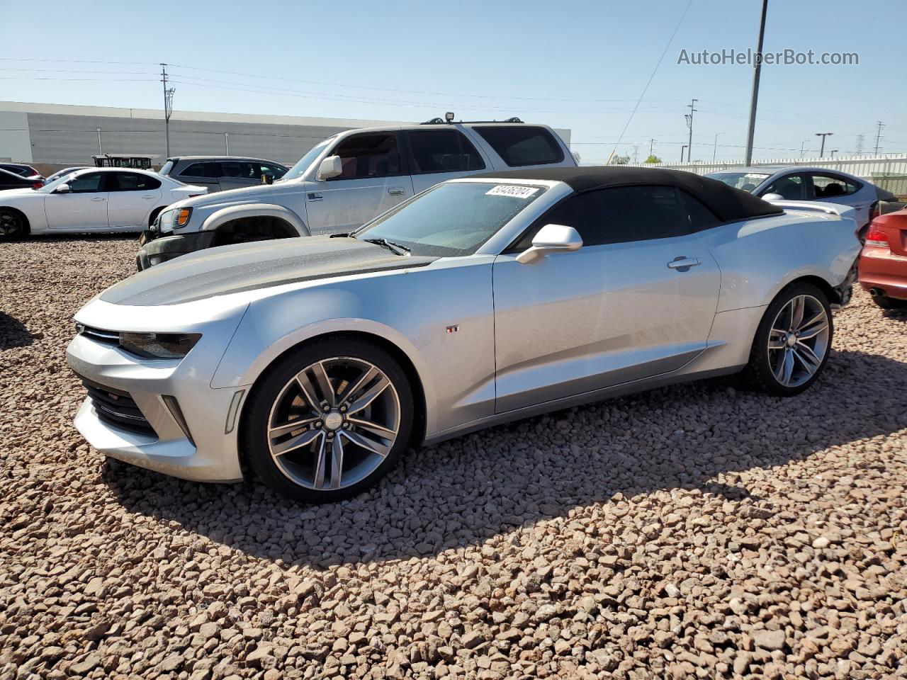 2017 Chevrolet Camaro Lt Silver vin: 1G1FB3DS1H0132044