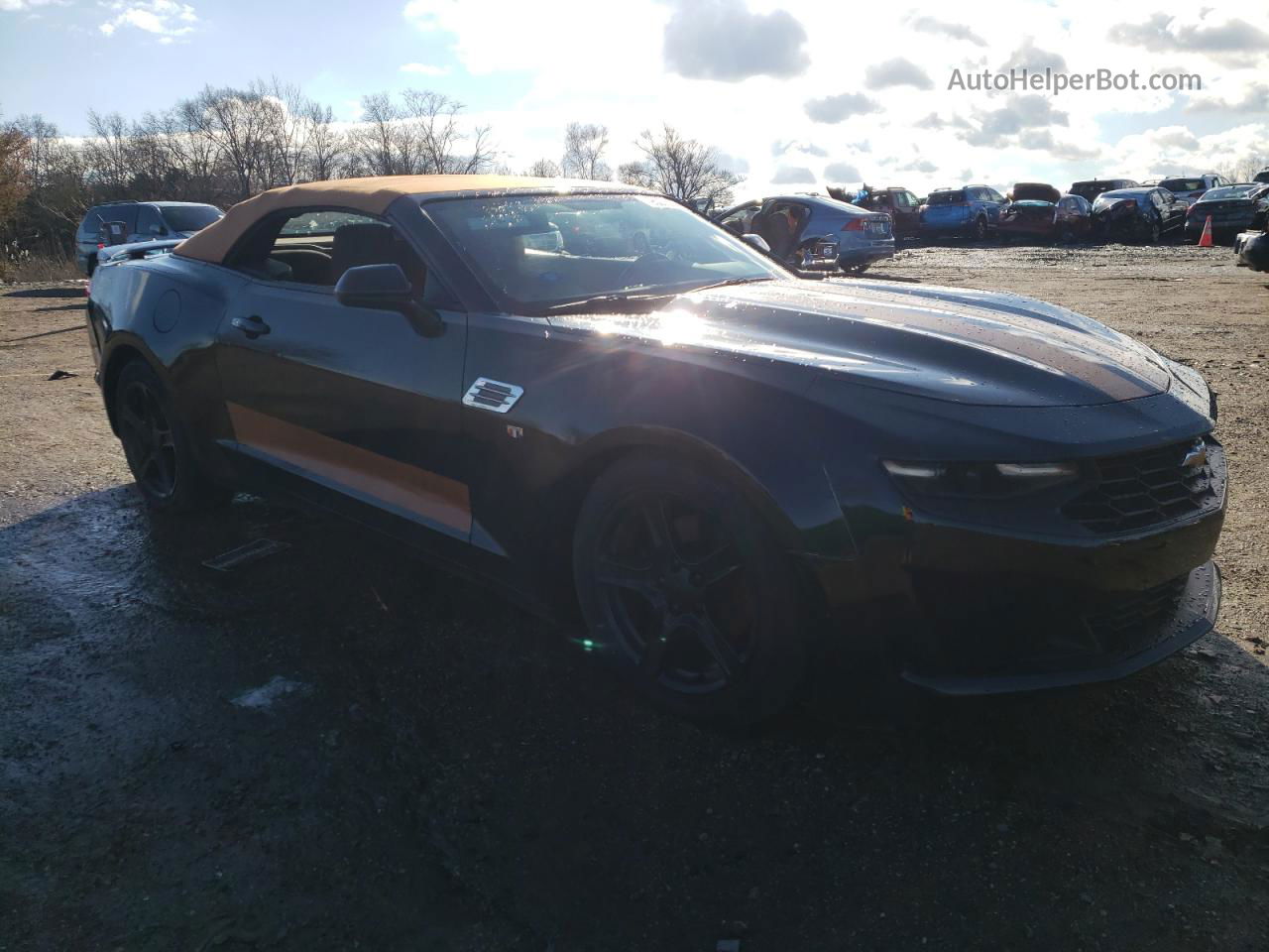 2020 Chevrolet Camaro Ls Black vin: 1G1FB3DS2L0106822