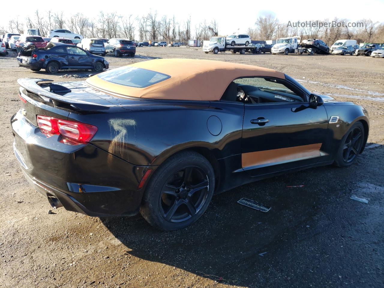 2020 Chevrolet Camaro Ls Black vin: 1G1FB3DS2L0106822