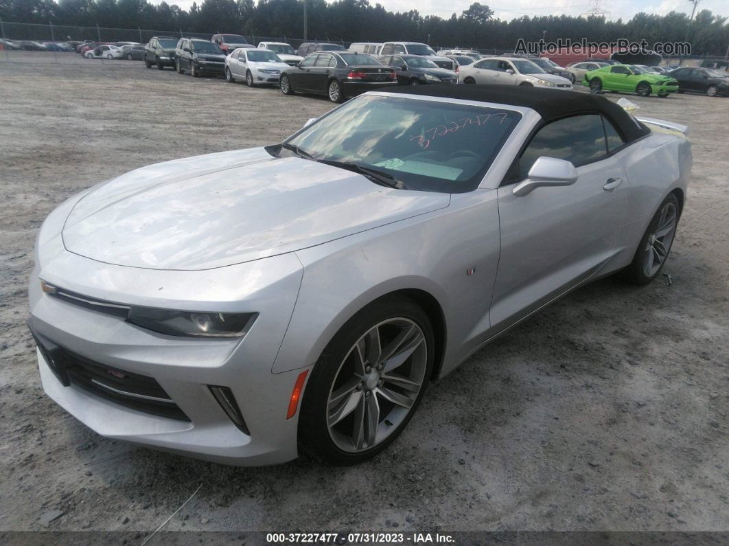 2017 Chevrolet Camaro 1lt Silver vin: 1G1FB3DS3H0192164