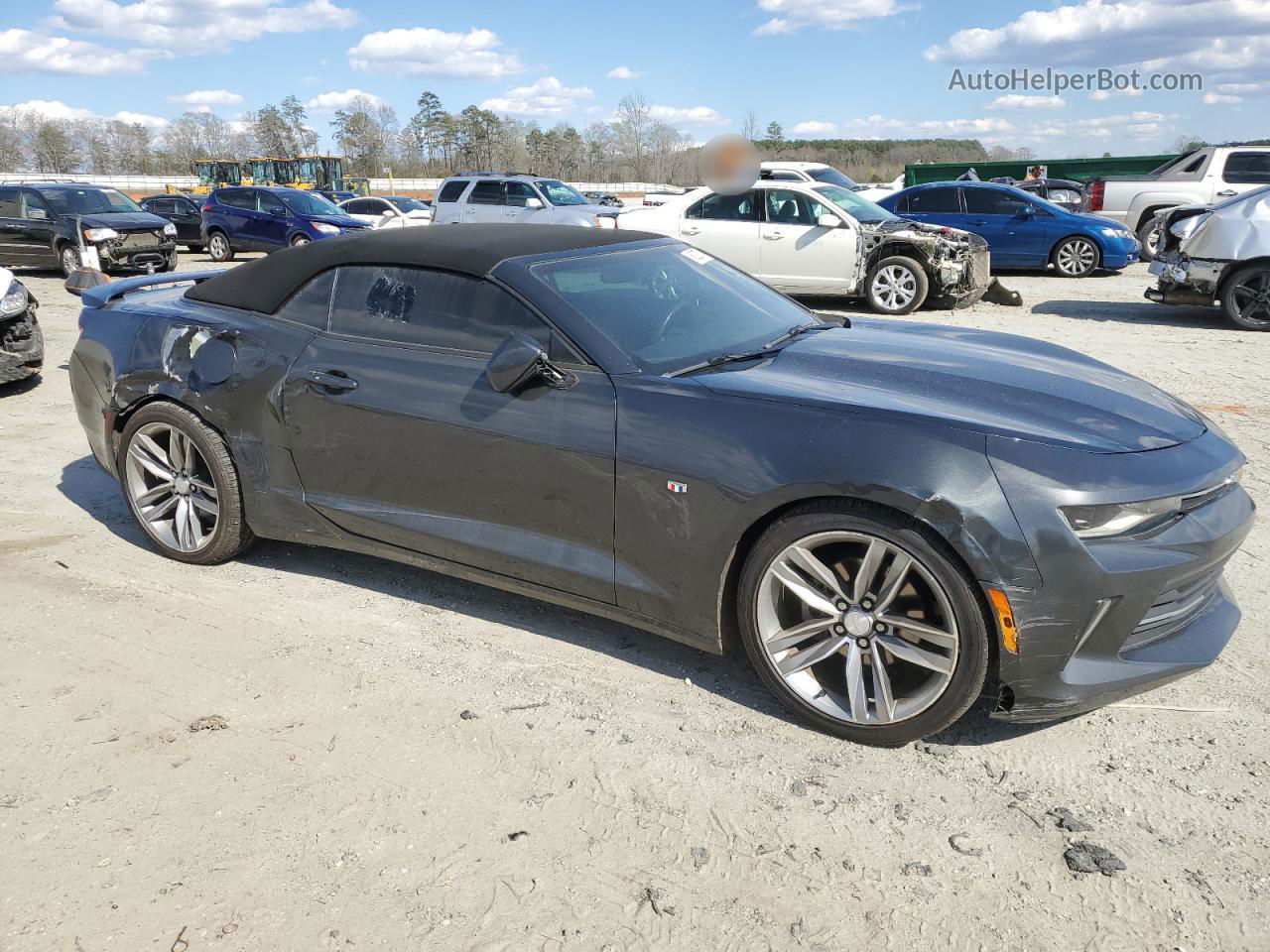 2018 Chevrolet Camaro Lt Gray vin: 1G1FB3DS3J0167917