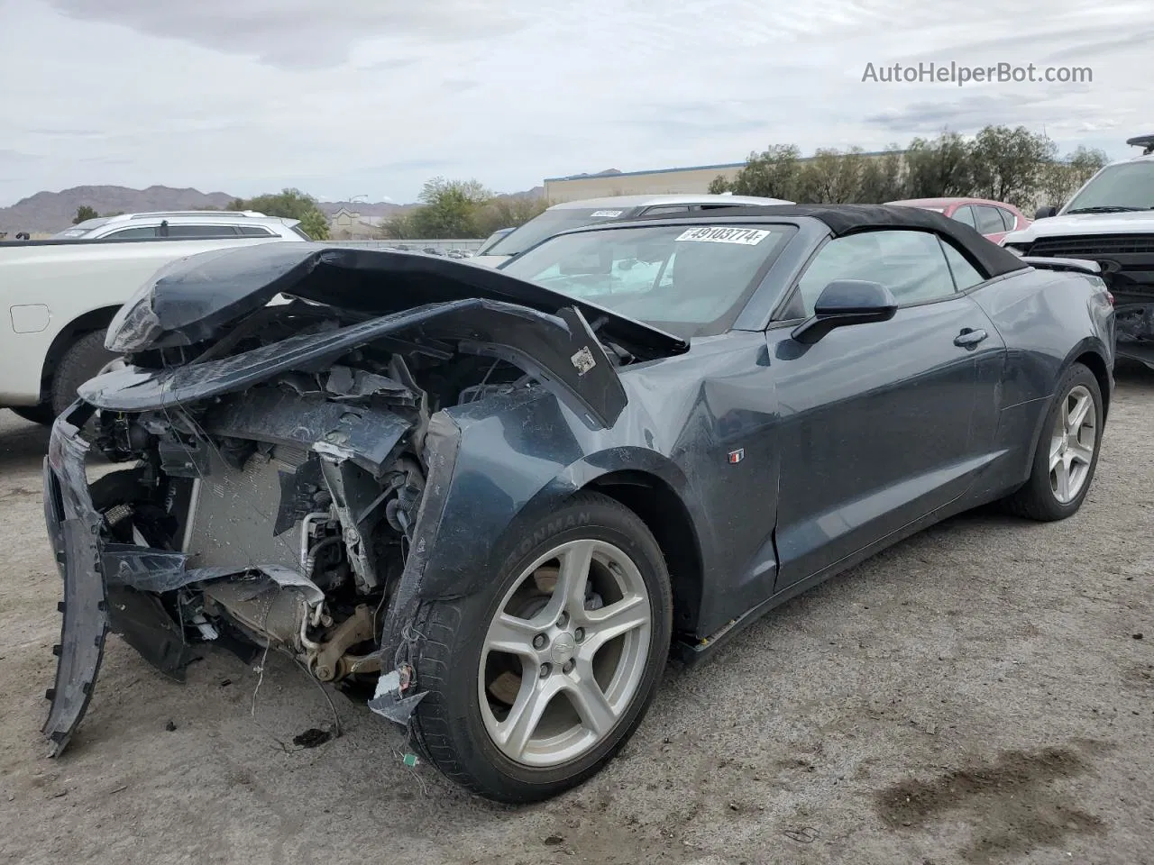 2020 Chevrolet Camaro Ls Gray vin: 1G1FB3DS3L0109647